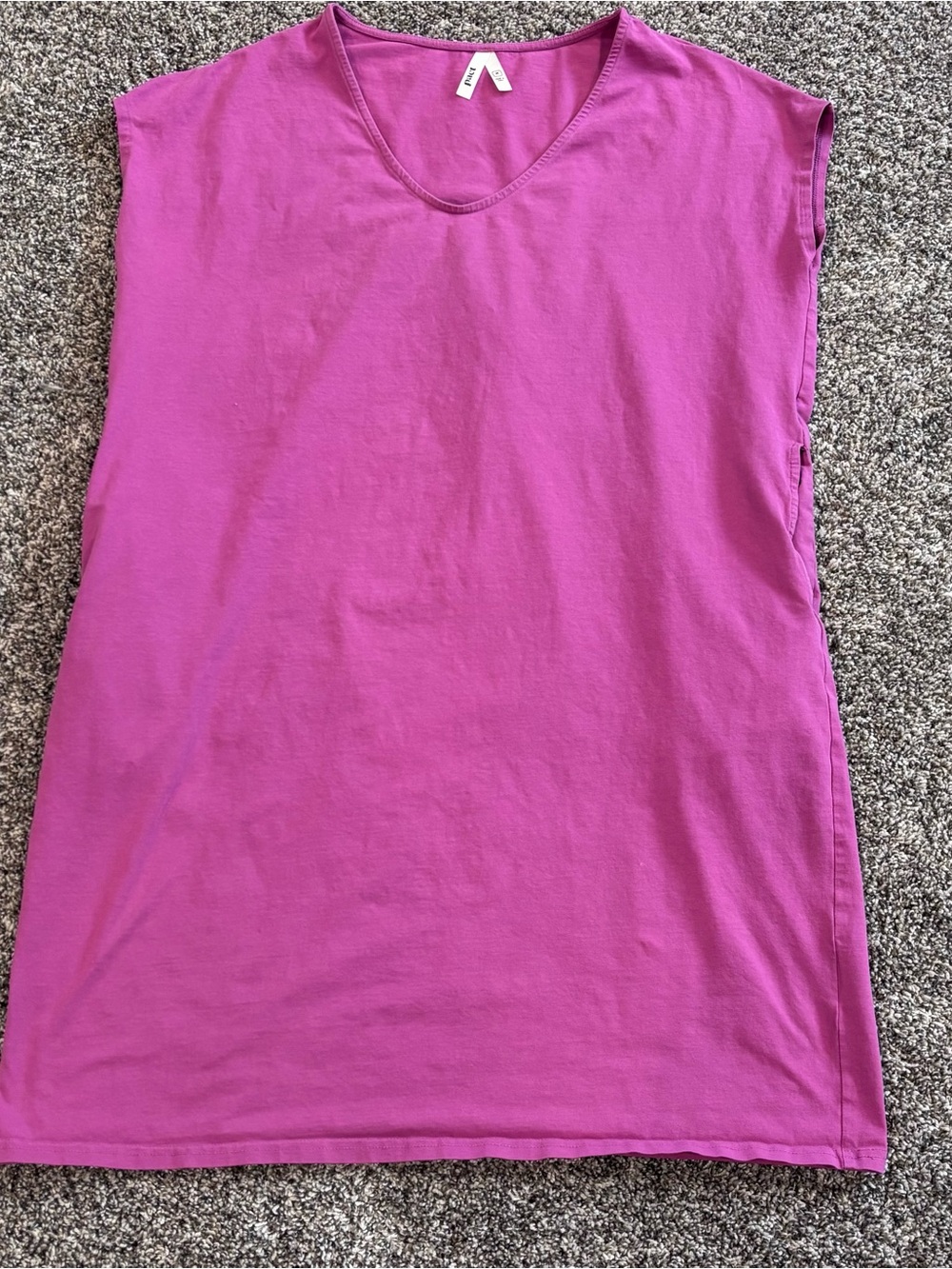 Pact Fuchsia Pink Sleeveless Shift Dress